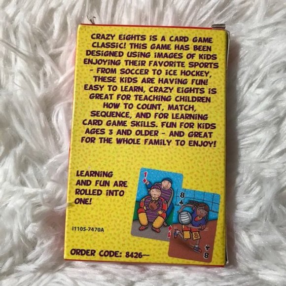 NWOT Crazy 8's, Go Fish, Dice & Zippered Travel Storage Case Set - Picture 3 of 11